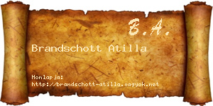 Brandschott Atilla névjegykártya